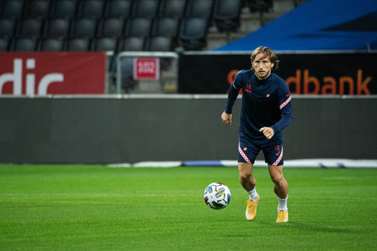 Luka Modric of the Croatian national football team