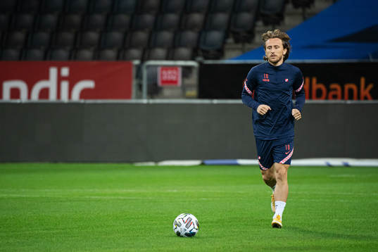Luka Modric of the Croatian national football team