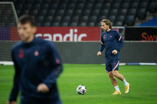 Luka Modric of the Croatian national football team