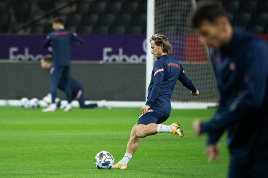 Luka Modric of the Croatian national football team