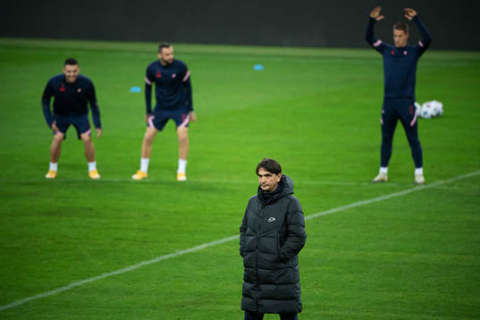 Head coach Zlatko Dalic of the Croatian national football