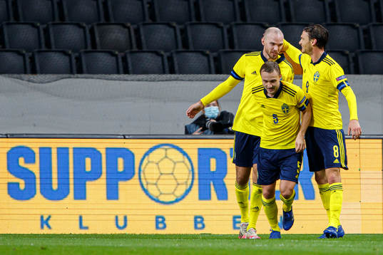 Pierre Bengtsson, Albin Ekdal and Marcus Danielson of