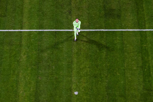 Goalkeeper Robin Olsen of Sweden