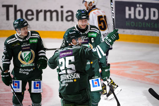 Färjestads Martin Johansson jublar