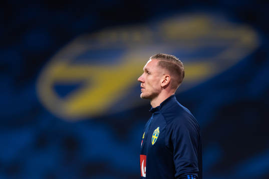 Goalkeeper Robin Olsen of Sweden