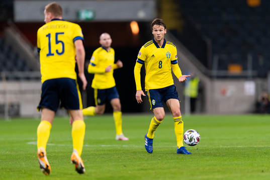 Albin Ekdal of Sweden reacts
