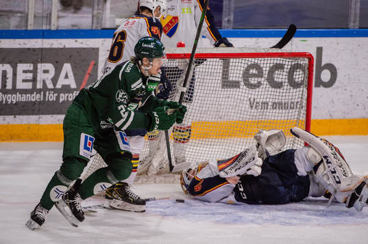 Färjestads Albin Eriksson jublar