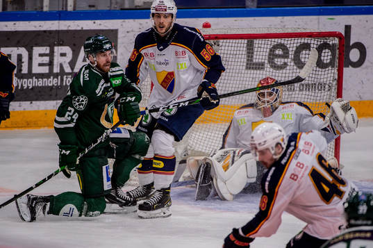 Färjestads Jonathon Blum och Robin Norell