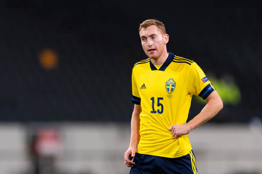 Dejan Kulusevski of Sweden looks dejected