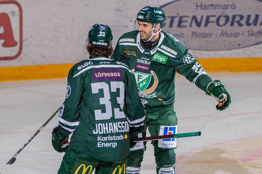Färjestads Martin Johansson och Albert Johansson
