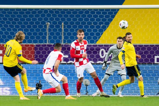 Goalkeeper Dominik Livakovic of Croatia