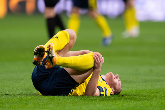 Dejan Kulusevski of Sweden looks dejected