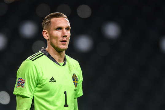 Goalkeeper Robin Olsen of Sweden