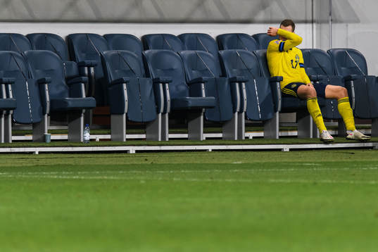 Viktor Claesson of Sweden looks dejected