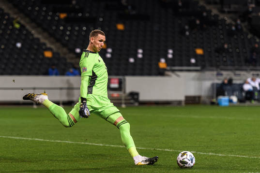 Goalkeeper Robin Olsen of Sweden