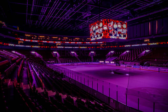 Malmö arena innan ishockeymatchen i SHL mellan Malmö