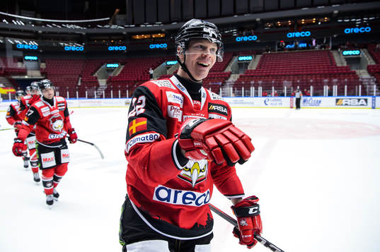 Malmö Redhawks Lars Bryggman jublar
