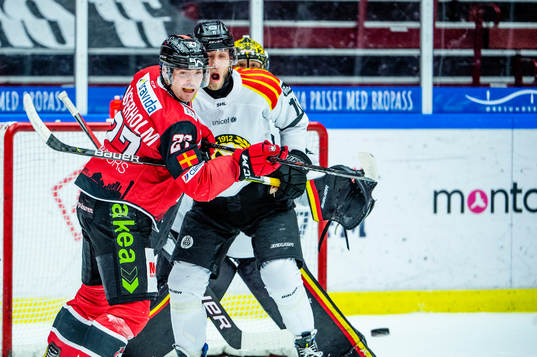Malmö Redhawks Ponthus Westerholm mot Brynäs Josef Ingman