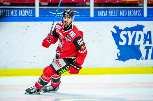 Malmö Redhawks Joe Veleno jublar