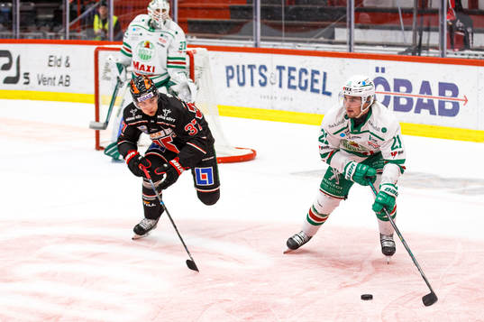 Örebros Glenn Gustafsson  och Rögles Nils Höglander