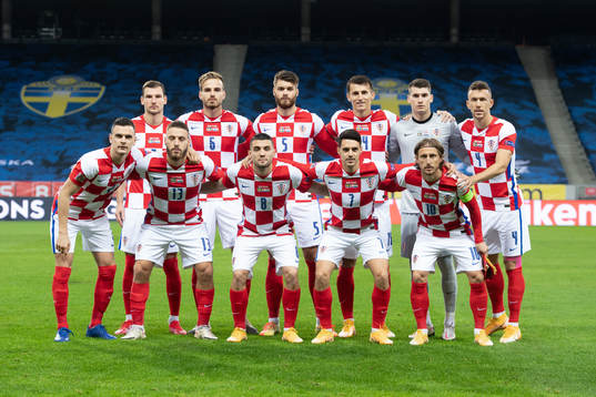 In this handout picture from the Croatian Football