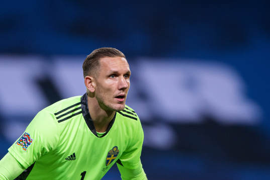 Goalkeeper Robin Olsen of Sweden