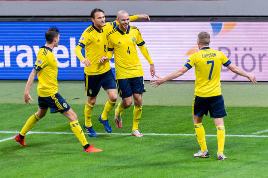 Marcus Danielson of Sweden celebrates