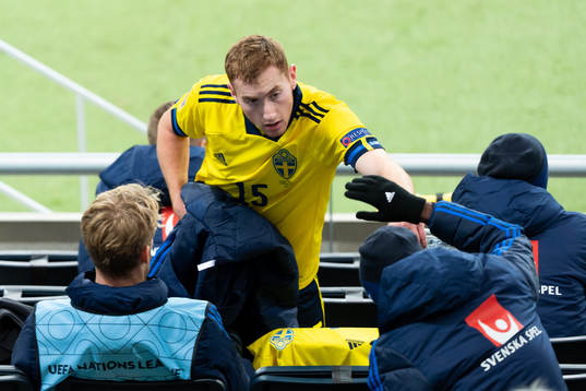 Dejan Kulusevski of Sweden is replaced