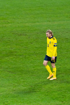 Emil Forsberg of Sweden looks dejected