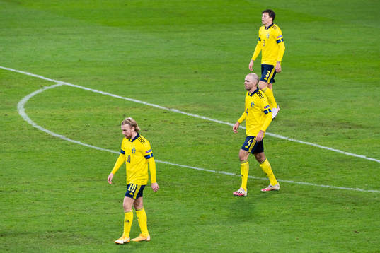 Emil Forsberg, Marcus Danielson and Victor Nilsson