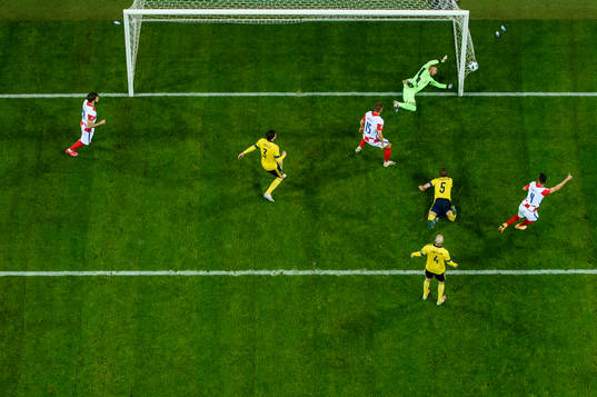 Ivan Perisic of Croatia celebrates