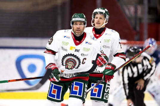 Frölundas Joel Lundqvist jublar