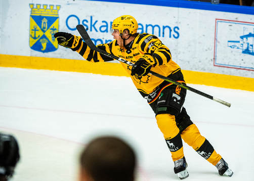 Skellefteås Rickard Hugg jublar