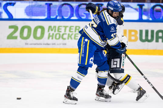 Leksands Abigael Thiessen och HV71s Danielle Stone