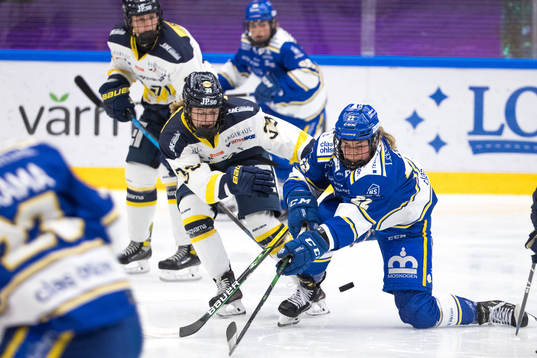 s Mira Jungåker och Leksands Dominique Rüegg
