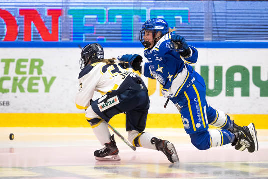 s Mira Jungåker och Leksands Dominique Rüegg