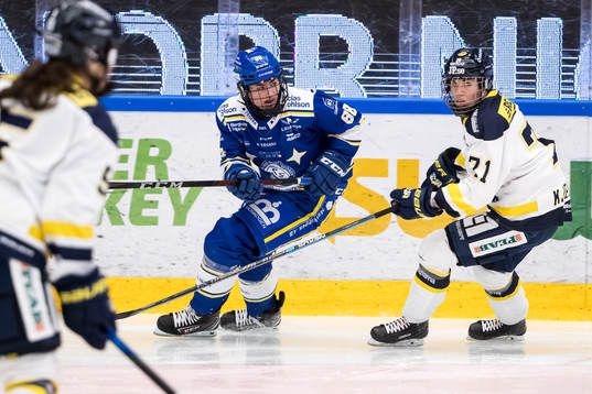 Leksands Ella Albinsson och HV71s Anna Kjellbin