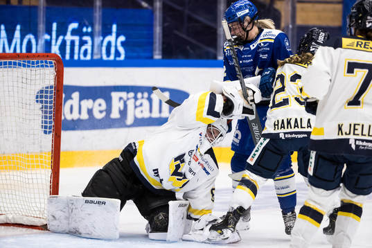 HV71s målvakt Lina Van Noort och Leksands Emelie Berlin