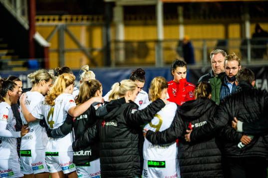 Rosengårds målvakt Zecira Musovic och tränare Jonas