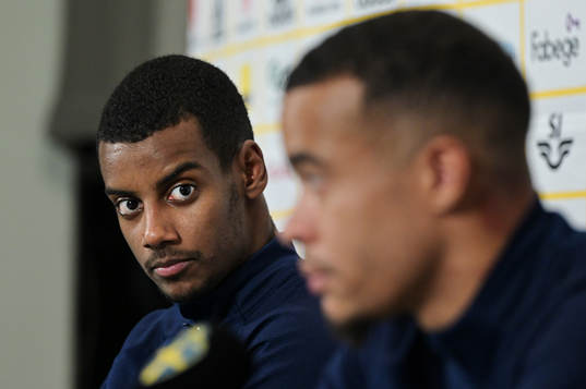 Alexander Isak of the Swedish national football team