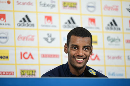 Alexander Isak of the Swedish national football team
