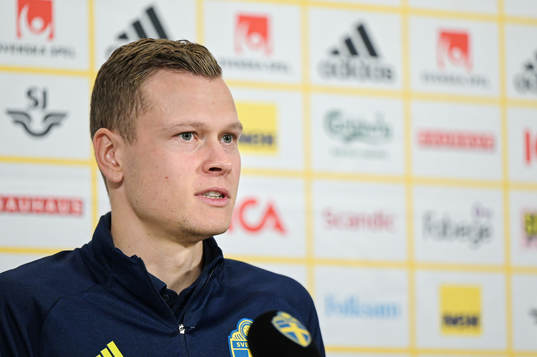 Viktor Claesson of the Swedish national football team