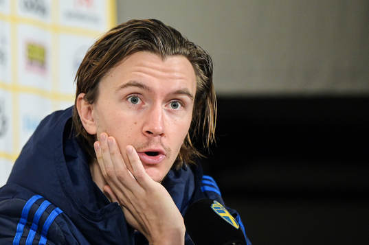 Kristoffer Olsson of the Swedish national football team