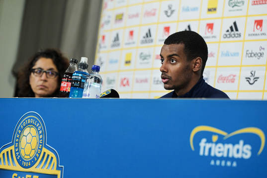 Alexander Isak of the Swedish national football team