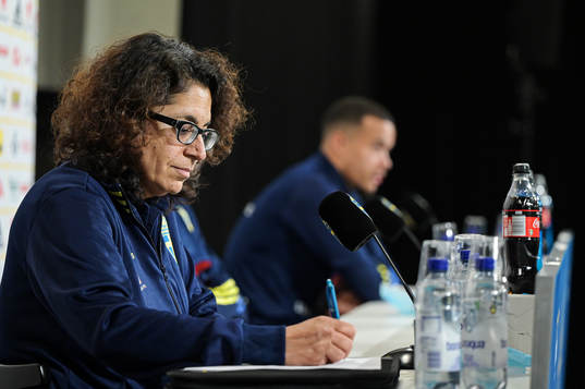 Press officer Ester Kristiansson of the Swedish national