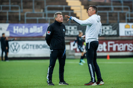 Göteborgs tränare Jörgen Ericsson och Mats Gren