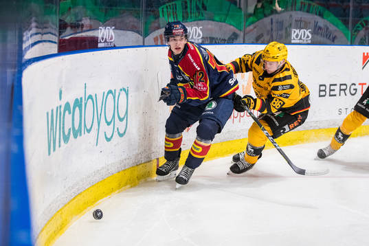 Djurgårdens William Eklund och Skellefteås Tyler Morley