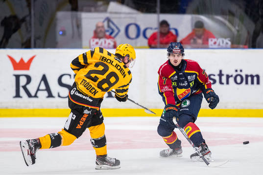 Skellefteås Jesper Frödén skjuter förbi Djurgårdens