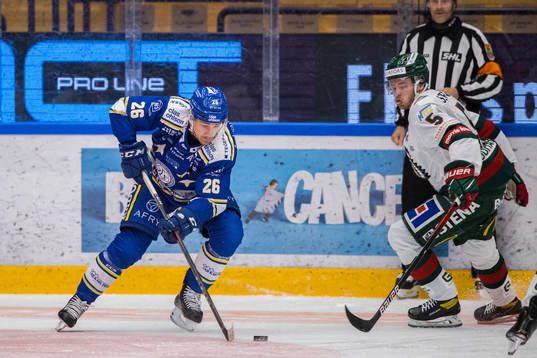 Leksands Patrik Norén och Frölundas Filip Johansson