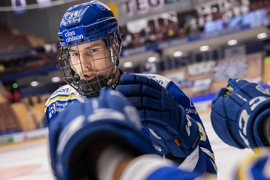 Leksands Peter Cehlarik jublar